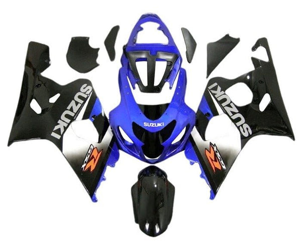 Suzuki GSXR600 Fairings (2004-2005) Blue, Silver, Black, Red at KingsMotorcycleFairings.com