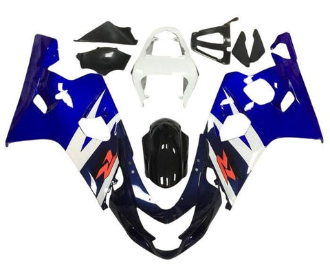 Suzuki GSXR600 Fairings (2004-2005) Blue, White, Black, Dark Blue, Red at KingsMotorcycleFairings.com