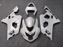 Suzuki GSXR600 Fairings (2004-2005) Pearl White, Black at KingsMotorcycleFairings.com