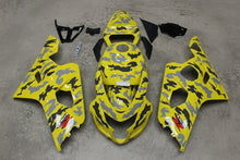 Suzuki GSXR600 Fairings (2004-2005) Yellow, Black, Gray, Camo at KingsMotorcycleFairings.com