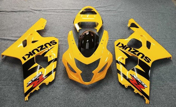 Suzuki GSXR600 Fairings (2004-2005) Yellow, Black, Red, White at KingsMotorcycleFairings.com