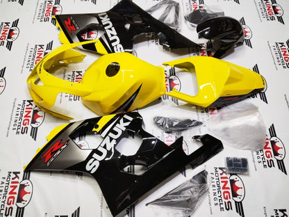 Suzuki GSXR600 Fairings (2004-2005) Yellow, Silver, Black, White at KingsMotorcycleFairings.com