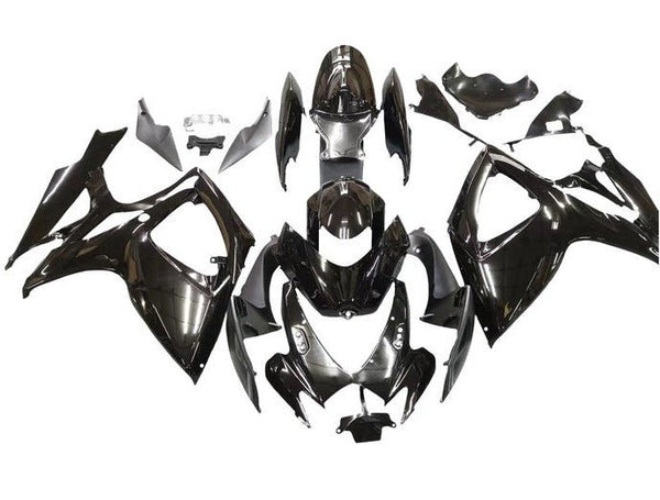 Suzuki GSXR 600 Fairings (2006-2007) All Black at KingsMotorcycleFairings.com