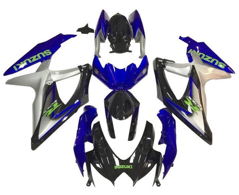 Suzuki GSXR 600 Fairings (2006-2007) Black, Blue, Silver, Green at KingsMotorcycleFairings.com