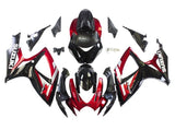 Suzuki GSXR 600 Fairings (2006-2007) Black, Dark Red, White at KingsMotorcycleFairings.com