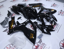 Suzuki GSXR600 Fairings (2006-2007) Black, Gold Chrome from KingsMotorcycleFairings.com