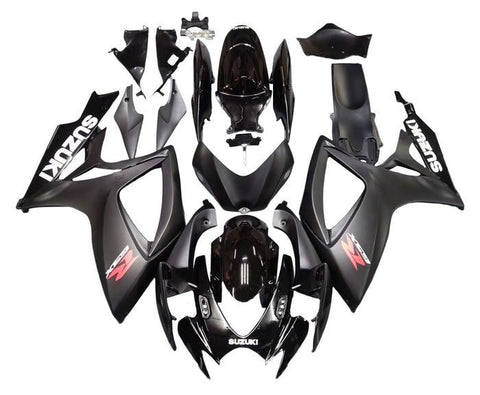 Suzuki GSXR 600 Fairings (2006-2007) Black, Matte Black, White, Red at KingsMotorcycleFairings.com