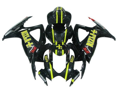 Suzuki GSXR 600 Fairings (2006-2007) Black, Yellow Rizla at KingsMotorcycleFairings.com