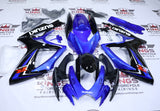 Suzuki GSXR600 Fairings (2006-2007) Blue Gloss, Black Gloss at KingsMotorcycleFairings.com