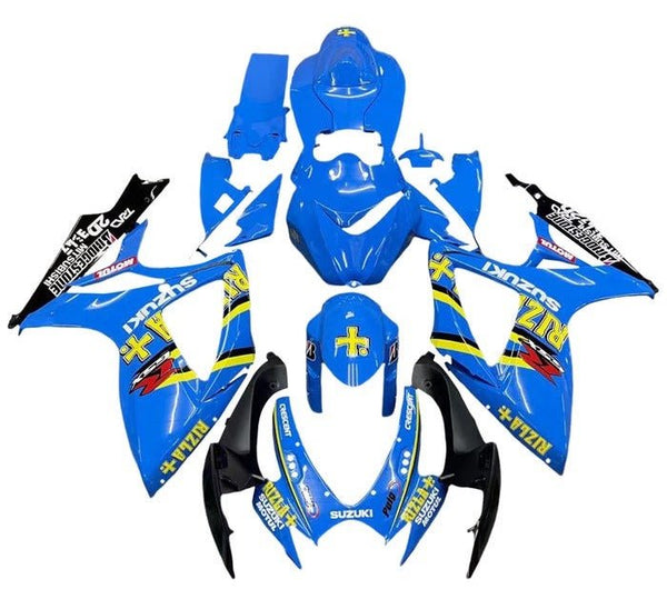 Suzuki GSXR 600 Fairings (2006-2007) Blue Rizla at KingsMotorcycleFairings.com