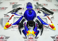 Suzuki GSXR600 Fairings (2006-2007) Blue, White, Yellow RedBull at KingsMotorcycleFairings.com