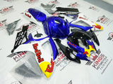 Suzuki GSXR 600 Fairings (2006-2007) Blue, White, Yellow RedBull at KingsMotorcycleFairings.com