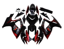 Suzuki GSXR 600 Fairings (2006-2007) Dark Red, Black, Silver at KingsMotorcycleFairings.com