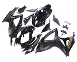 Suzuki GSXR 600 Fairings (2006-2007) Matte Black, Gloss Black, Gold at KingsMotorcycleFairings.com
