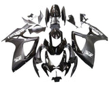 Suzuki GSXR 600 Fairings (2006-2007) Matte Black, Gloss Black, Gray at KingsMotorcycleFairings.com