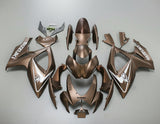 Suzuki GSXR600 Fairings (2006-2007) Matte Brown, White at KingsMotorcycleFairings.com