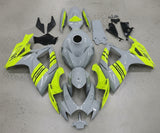 Suzuki GSXR 600 Fairings (2006-2007) Nardo Gray, Neon Yellow at KingsMotorcycleFairings.com