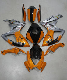 Suzuki GSXR 600 Fairings (2006-2007) Orange, Silver, Black Bull at KingsMotorcycleFairings.com