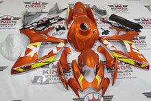 Suzuki GSXR600 Fairings (2006-2007) Orange, White, Neon Yellow at KingsMotorcycleFairings.com