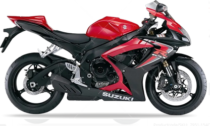 Suzuki GSXR600 Fairings (2006-2007) Red, Black, Silver, White at KingsMotorcycleFairings.com