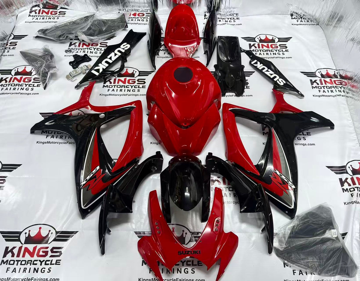 Suzuki GSXR600 Fairings (2006-2007) Red, Black, Silver, White from KingsMotorcycleFairings.com