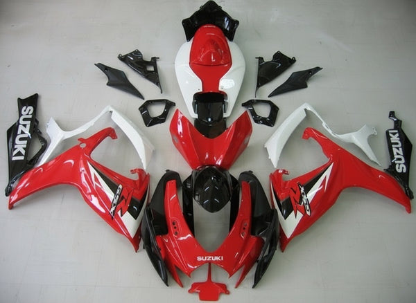 Suzuki GSXR 600 Fairings (2006-2007) Red, White, Black at KingsMotorcycleFairings.com