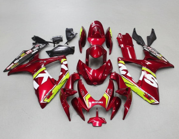 Suzuki GSXR 600 Fairings (2006-2007) Red, Yellow, White, Black at KingsMotorcycleFairings.com