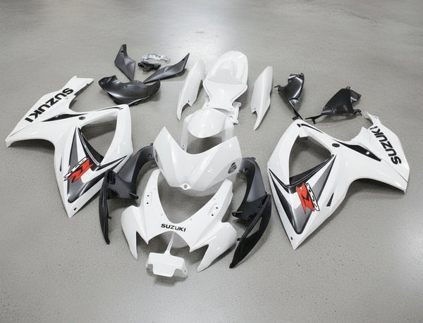 Suzuki GSXR600 Fairings (2006-2007) White, Black, Gray, Red at KingsMotorcycleFairings.com