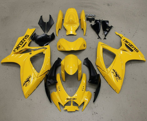 Suzuki GSXR600 Fairings (2006-2007) Yellow Metallic at KingsMotorcycleFairings.com