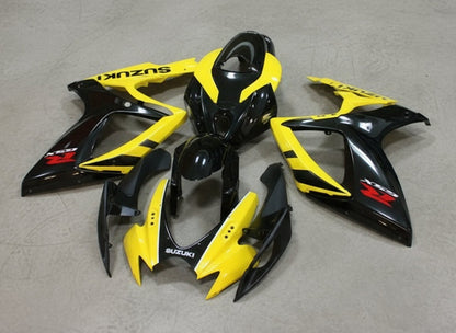 Suzuki GSXR 600 Fairings (2006-2007) Yellow, Black at KingsMotorcycleFairings.com