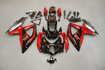 Suzuki GSXR 600 Fairings (2008-2010) Black Gloss, Red, Matte Black, White at KingsMotorcycleFairings.com