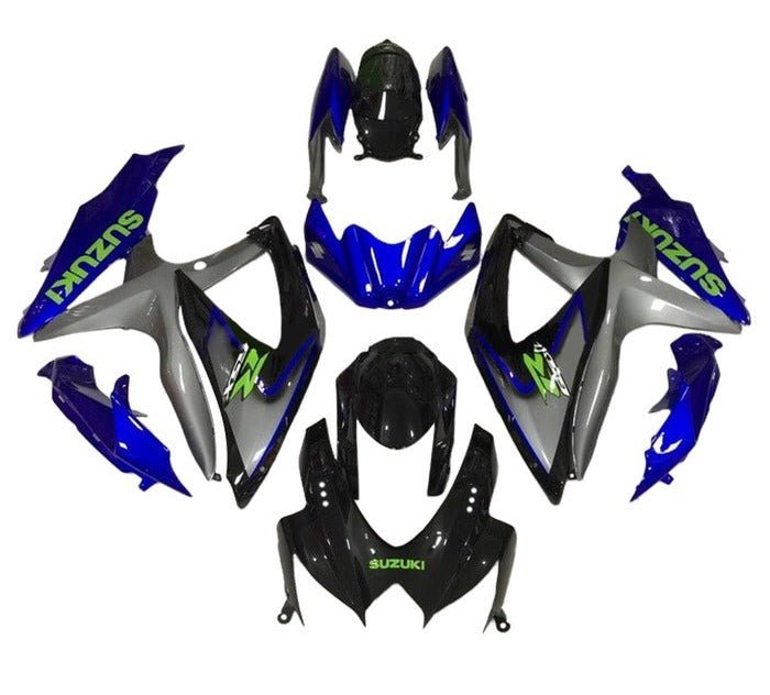Suzuki GSXR 600 Fairings (2008-2010) Black, Gray, Blue, Green at KingsMotorcycleFairings.com