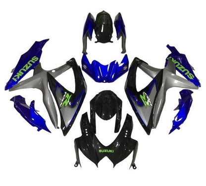 Suzuki GSXR 600 Fairings (2008-2010) Black, Gray, Blue, Green at KingsMotorcycleFairings.com