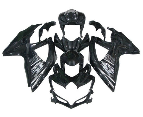 Suzuki GSXR 600 Fairings (2008-2010) Black, Gray at KingsMotorcycleFairings.com