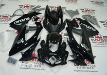 Suzuki GSXR600 Fairings (2008-2010) Black, Matte Black, Silver at KingsMotorcycleFairings.com