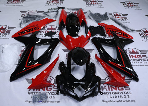 Suzuki GSXR600 Fairings (2008-2010) Black, Red Yoshimura at KingsMotorcycleFairings.com