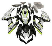 Suzuki GSXR 600 Fairings (2008-2010) Black, White, Neon Yellow at KingsMotorcycleFairings.com