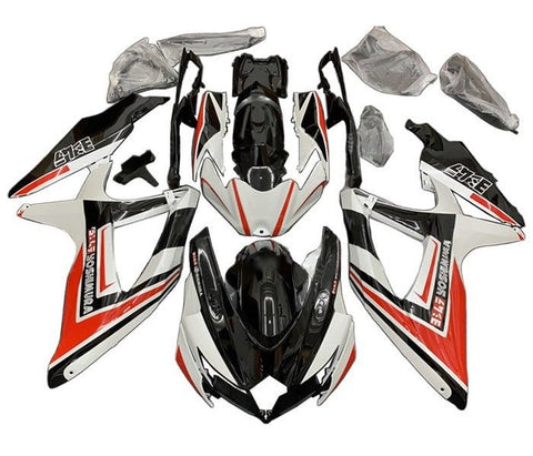 Suzuki GSXR 600 Fairings (2008-2010) Black, White, Red Yoshimura at KingsMotorcycleFairings.com