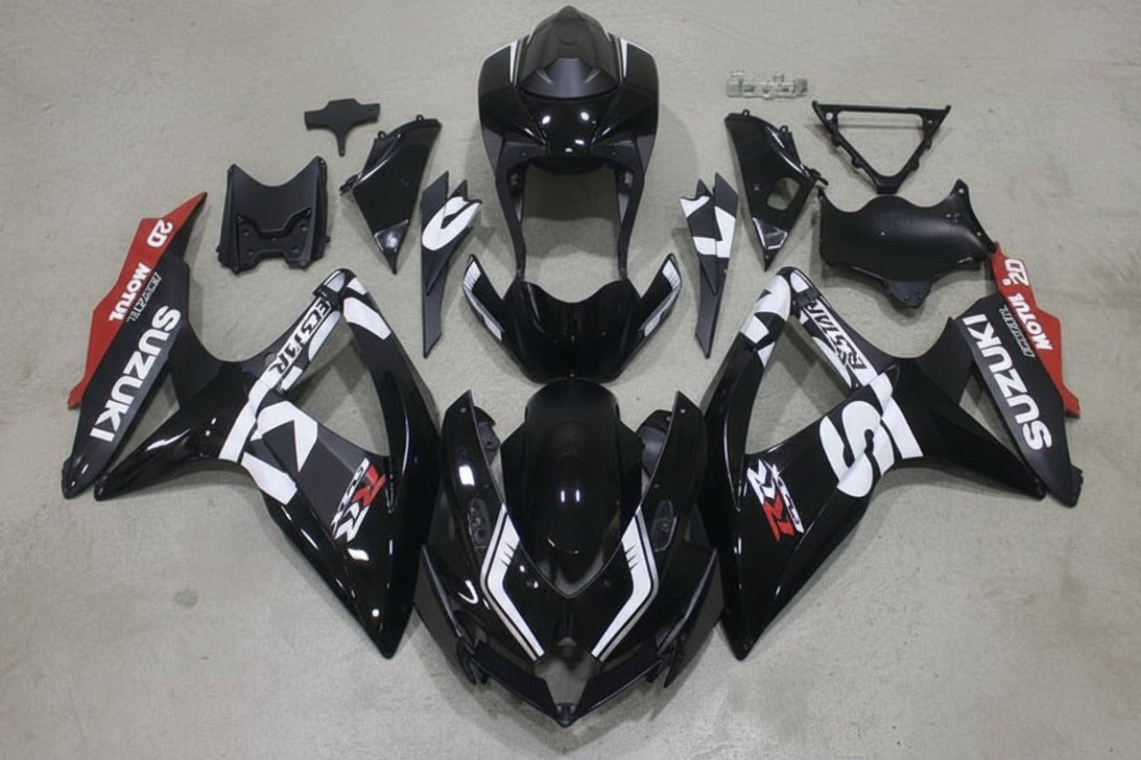 Suzuki GSXR600 Fairings (2008-2010) Black, White, Red, Matte Black at KingsMotorcycleFairings.com