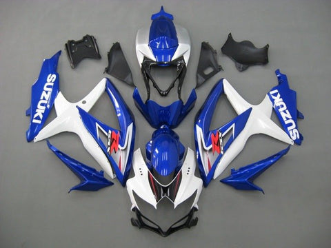 Suzuki GSXR 600 Fairings (2008-2010) Blue, White, Red Original at KingsMotorcycleFairings.com