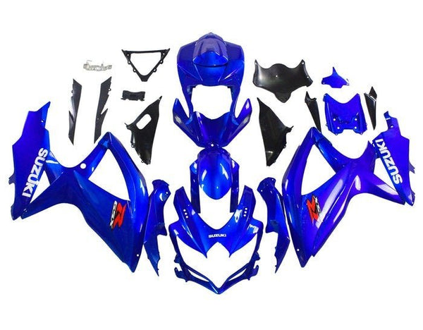 Suzuki GSXR 600 Fairings (2008-2010) Blue, White, Red at KingsMotorcycleFairings.com