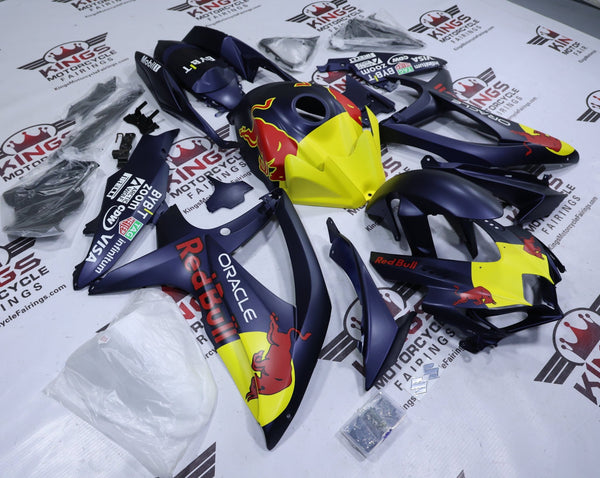 Suzuki GSXR600 Fairings (2008-2010) Matte Dark Blue RedBull F1 at KingsMotorcycleFairings.com