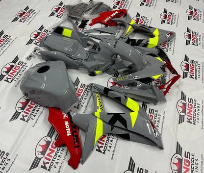 Suzuki GSXR600 Fairing Kit (2008-2010) Nardo Gray, Black, Red, Neon Yellow at KingsMotorcycleFairings.com