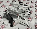 Suzuki GSXR600 Fairings (2008-2010) Pearl White, Matte Black at KingsMotorcycleFairings.com
