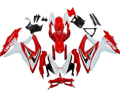 Suzuki GSXR600 Fairing Kit (2008-2010) Red, White, Black at KingsMotorcycleFairings.com