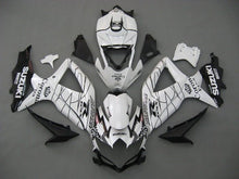 Suzuki GSXR 600 Fairings (2008-2010) White, Black Alstare at KingsMotorcycleFairings.com