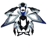 Suzuki GSXR 600 Fairings (2008-2010) White, Black, Blue Yoshimura at KingsMotorcycleFairings.com