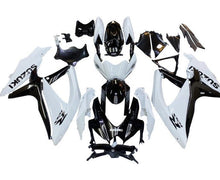 Suzuki GSXR600 Fairing Kit (2008-2010) White, Black at KingsMotorcycleFairings.com