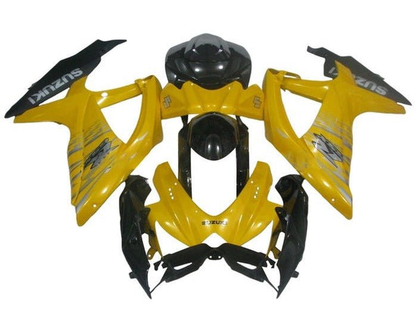 Suzuki GSXR 600 Fairings (2008-2010) Yellow, Black, Silver at KingsMotorcycleFairings.com