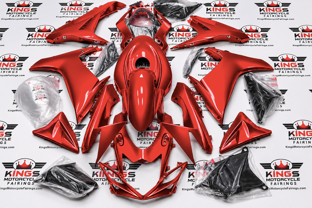 Suzuki GSXR600 Fairings (2011-2024) All Red at KingsMotorcycleFairings.com